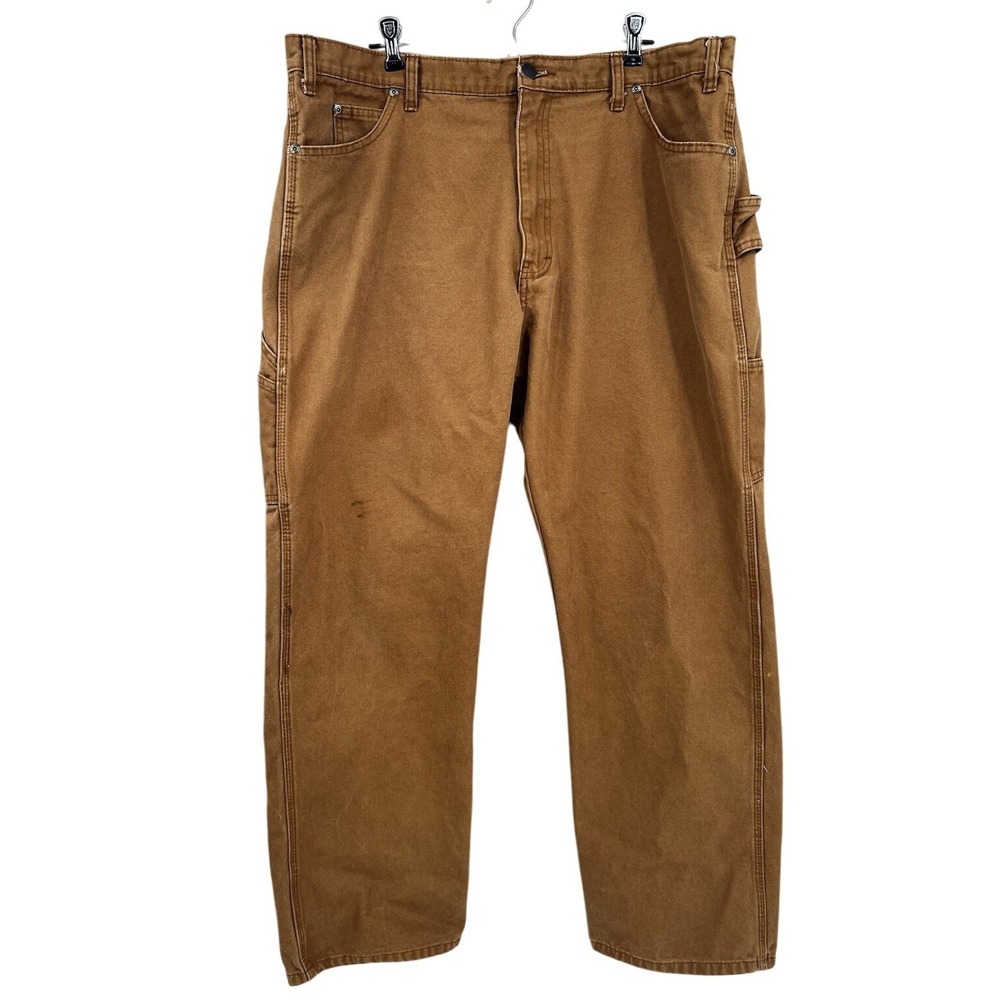 Dickies Carpenter Utility Canvas Brown Work Pants‎ Men's 40 x 32